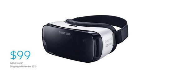 消費者版Gear VR售價99美元，11月上市