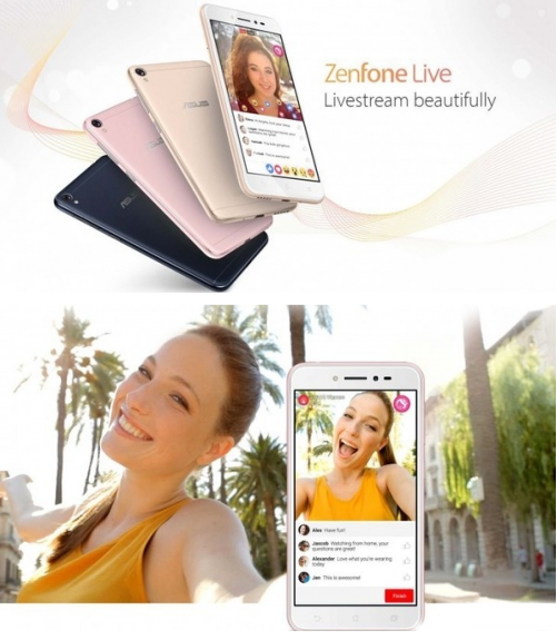  MWC：華碩發(fā)布ZenFone Live手機(jī) 美顏直播很給力